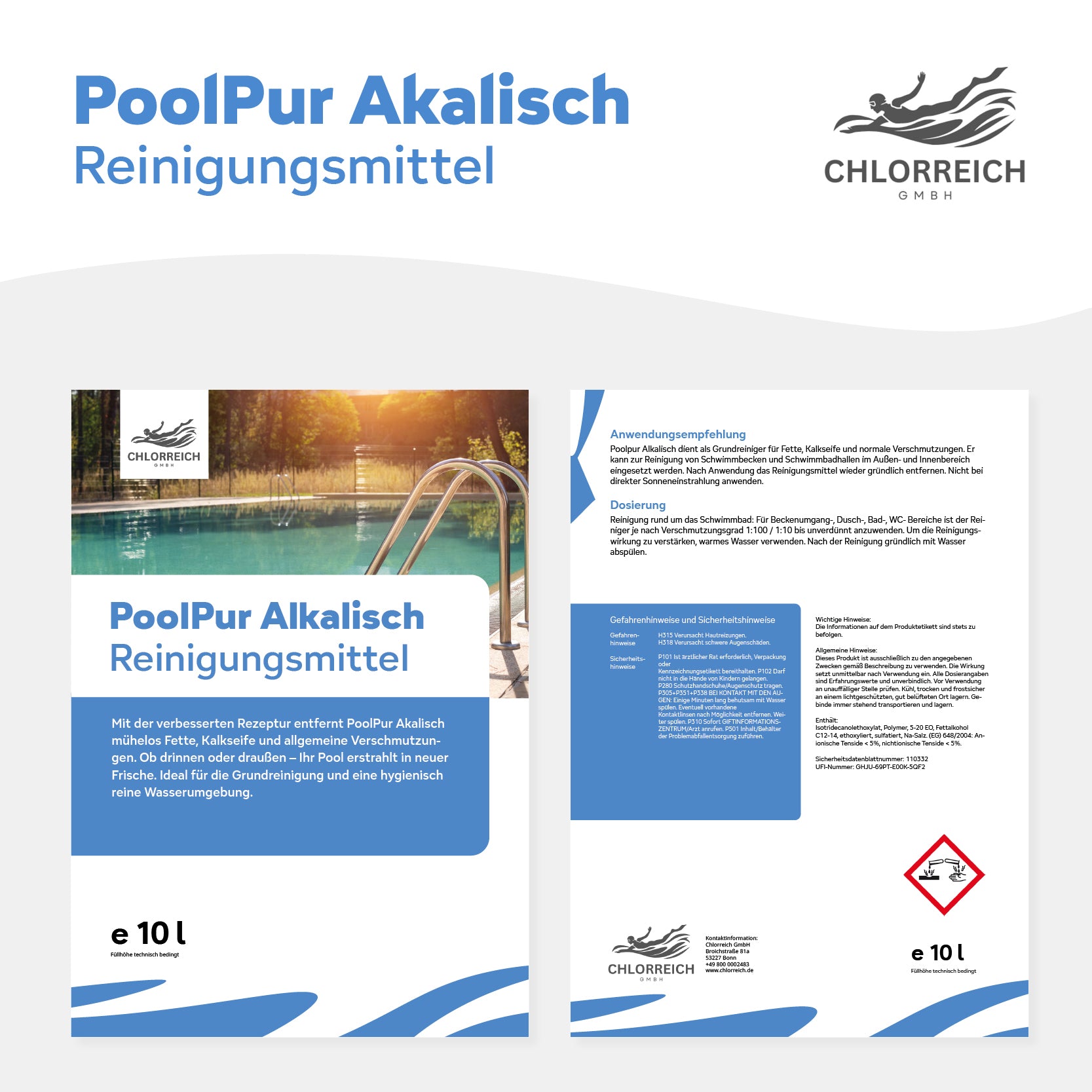 PoolPur Alkalisch, Reinigungsmittel alkalisch 10l