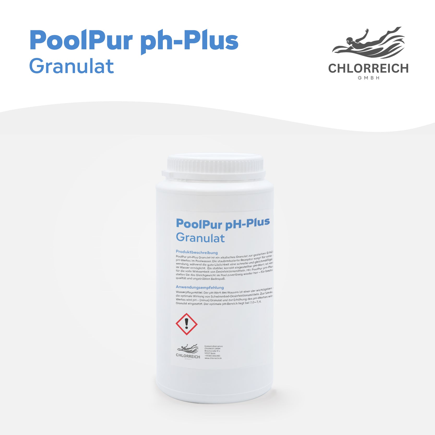PoolPur pH-Minus Granulat 2kg Dose