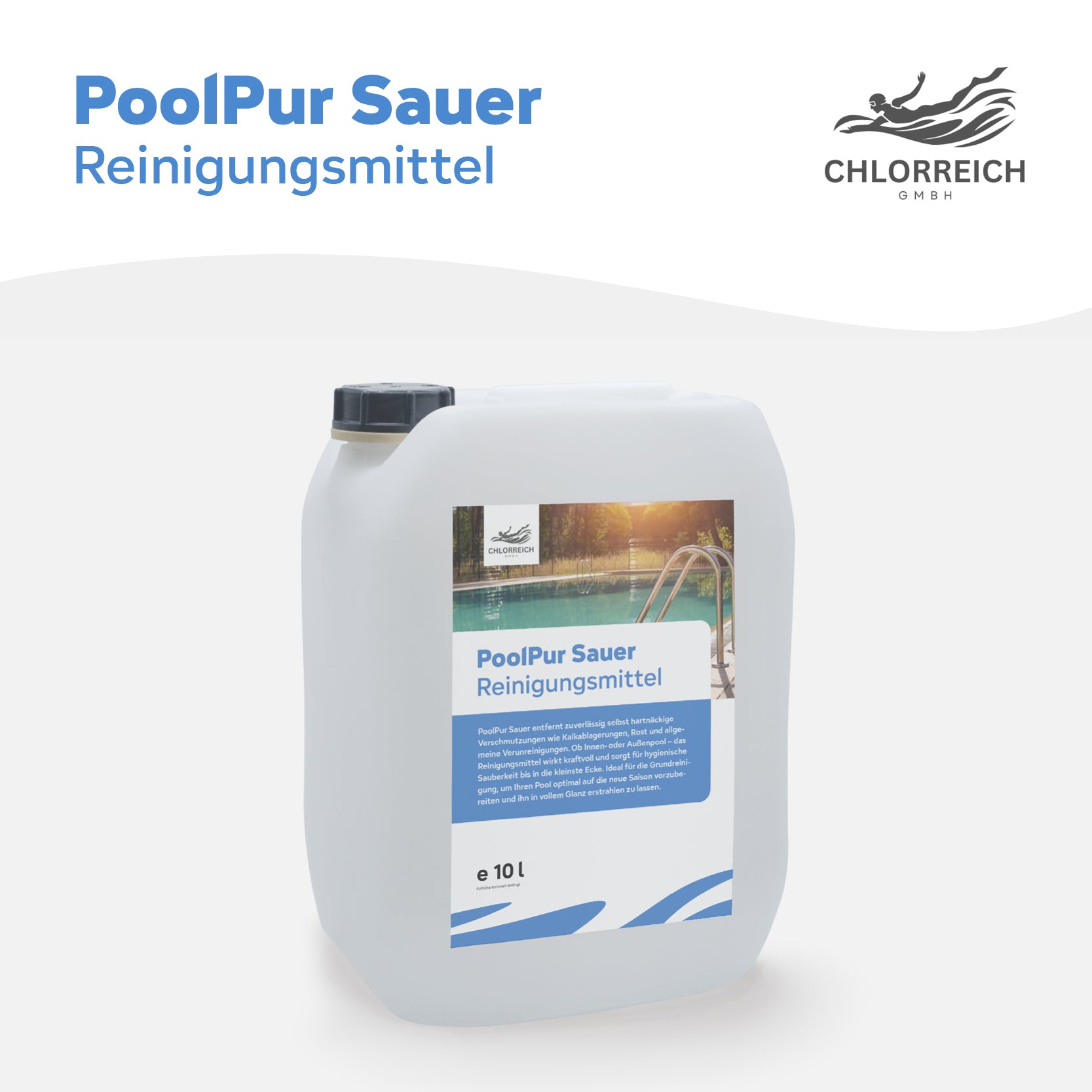 PoolPur Sauer, Reinigungsmittel sauer 10l