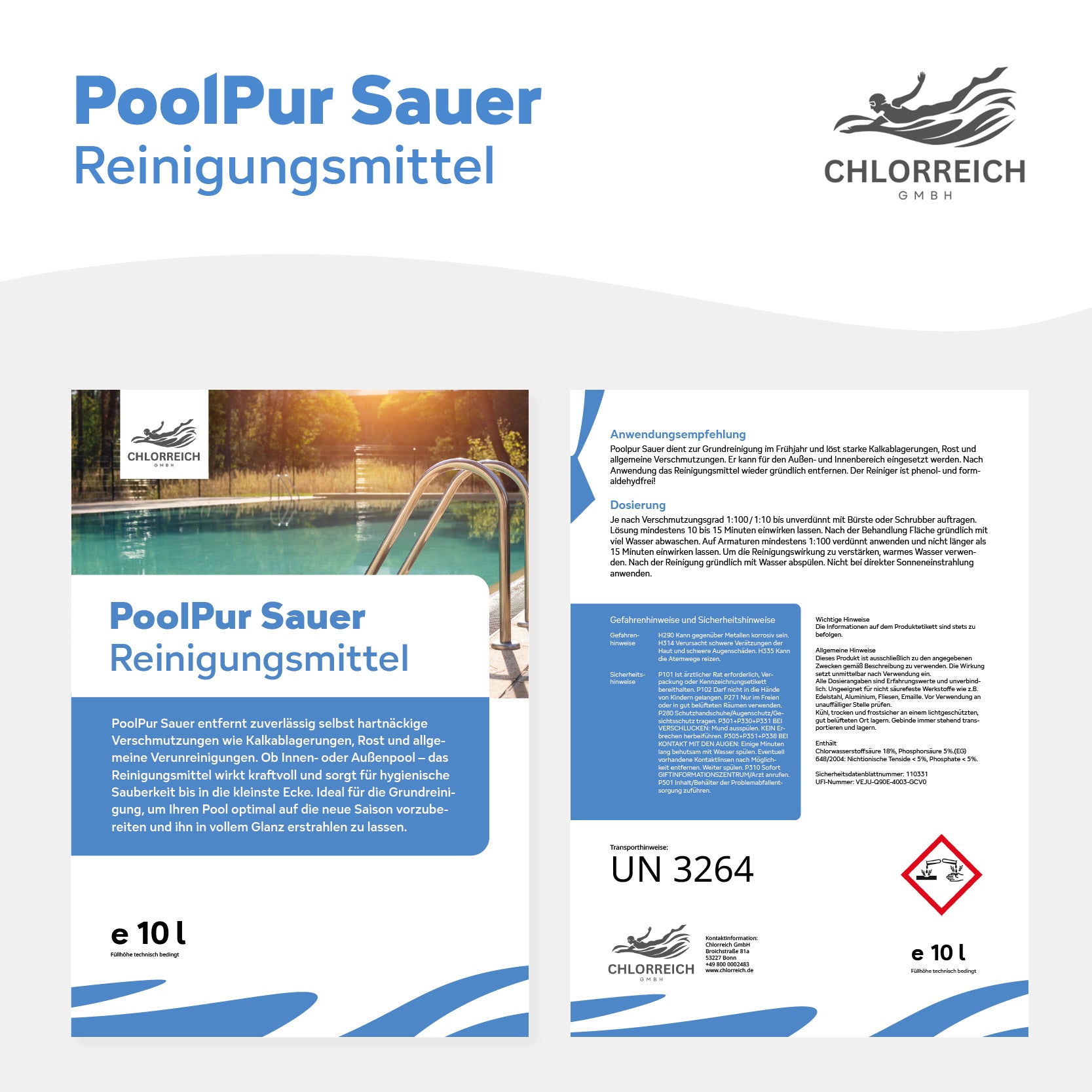 PoolPur Sauer, Reinigungsmittel sauer 10l