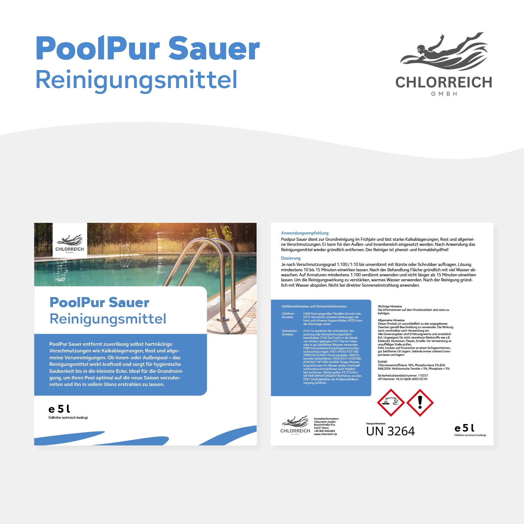 PoolPur Sauer, Reinigungsmittel sauer 5l