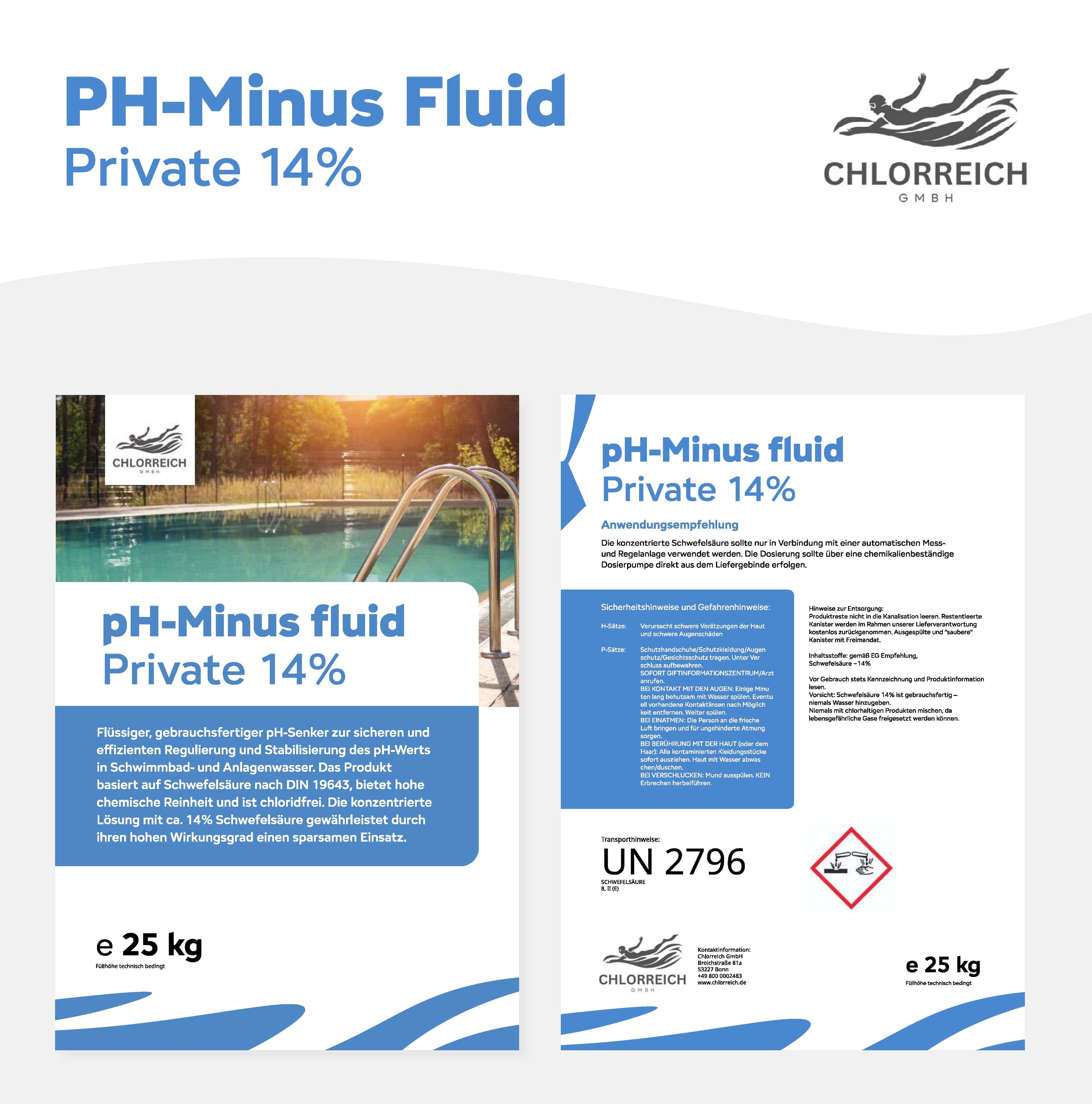 pH Minus fluid Private 14% 25kg Kanister