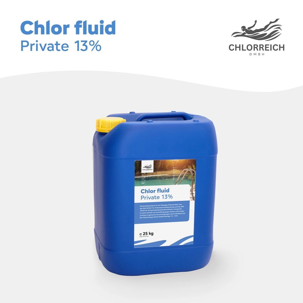 Chlor fluid Private 13% 25kg Kanister